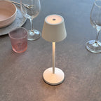 Emily - Lampe De Table Sans Fil - Acier - Blanc