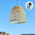 Paulo - Suspension Solaire - Rotin - Beige