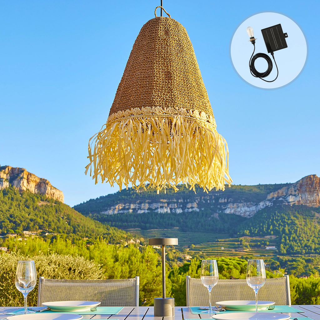 Paloma - Suspension Solaire - Herbe Marine - Beige