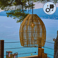 Avila - Suspension Solaire - Rotin - Beige