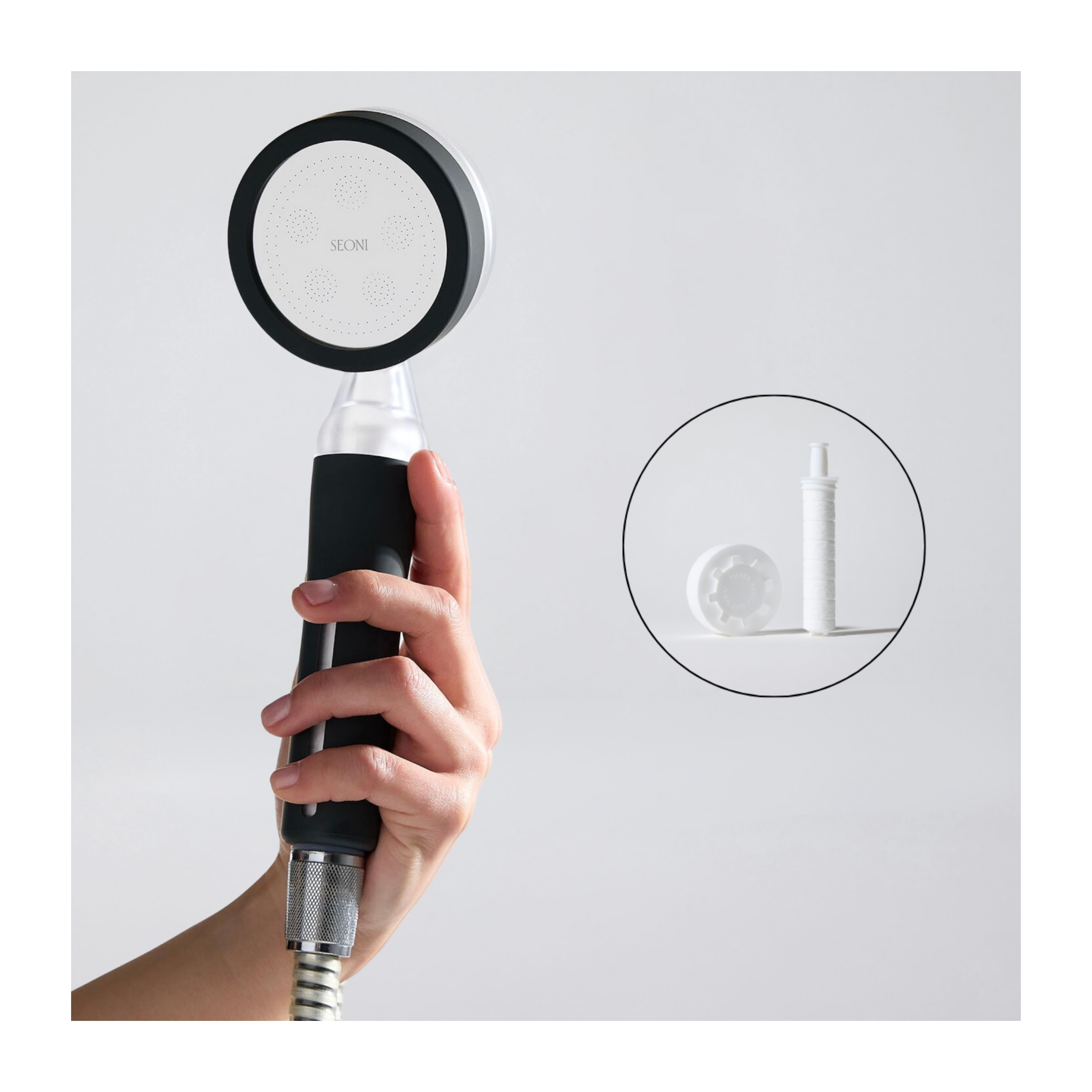 Pommeau de Douche Filtrant + 1 Filtre (2 Mois de Filtration)