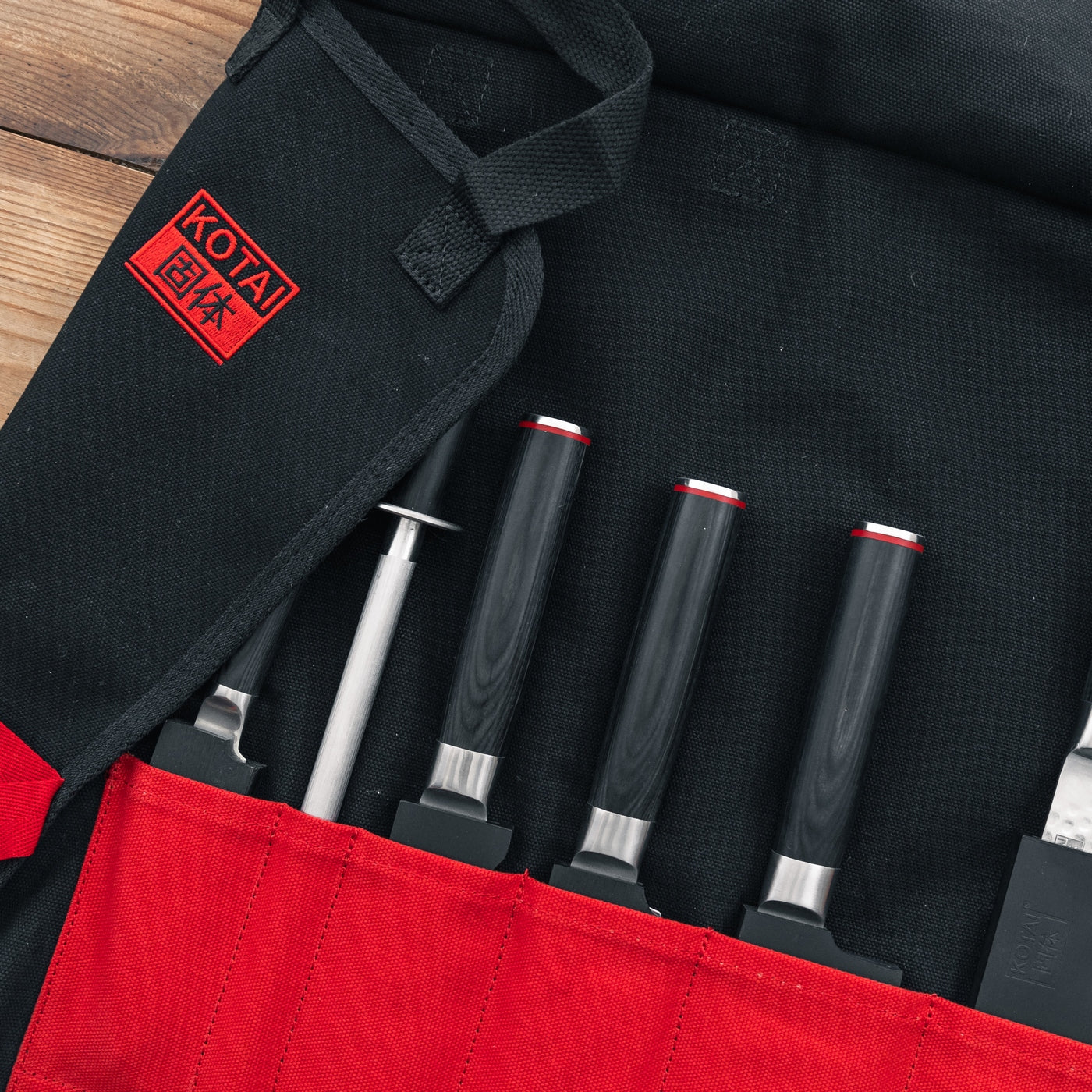 Collection Hashi Tsuchime - Set Complet Nomade 7 pièces : 5 couteaux + 2 Accessoires