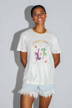 Le T-Shirt Fred Lucky Girl En Mélange Coton Lin Fabriqué Au Portugal