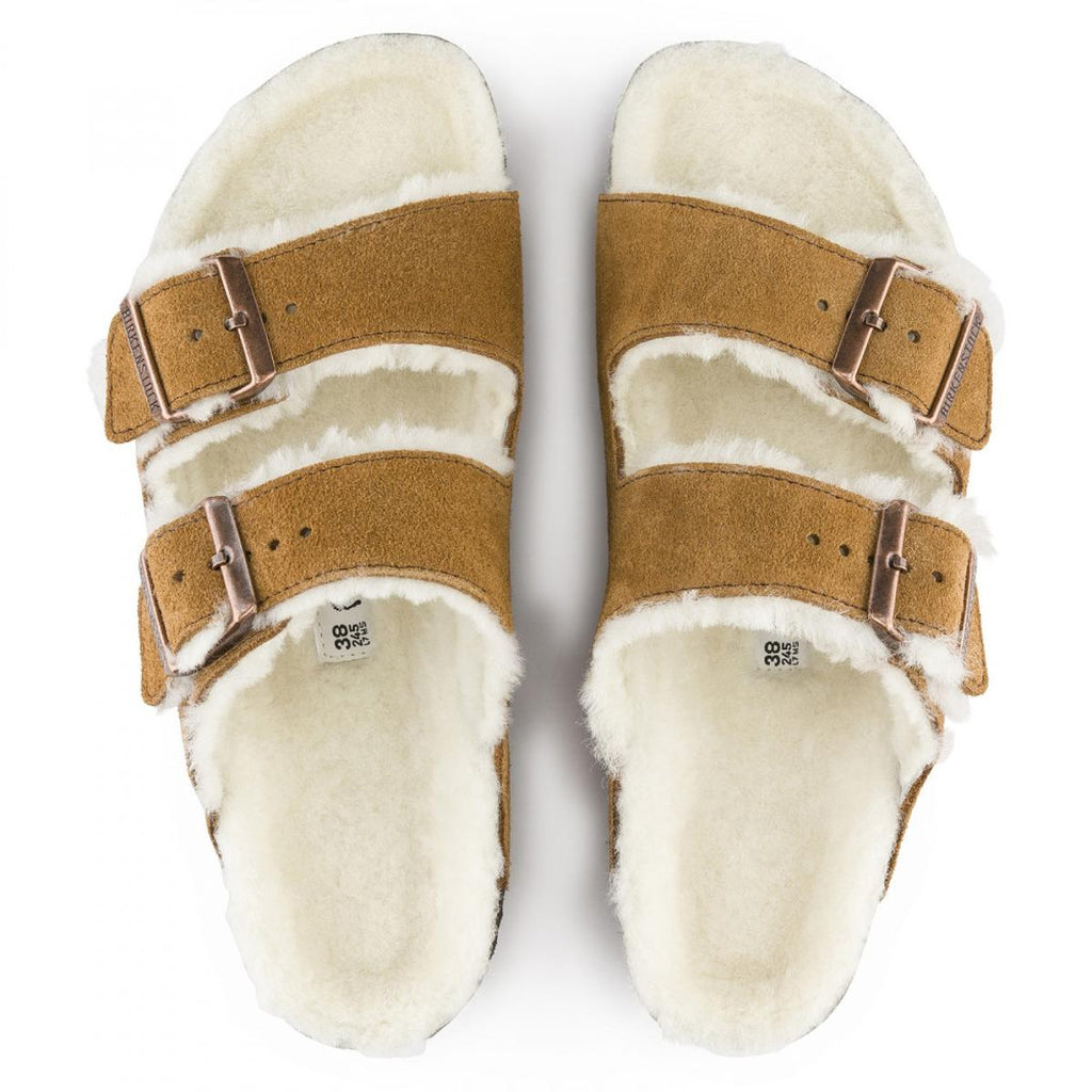 Birkenstock - Sandales Arizona Vl Shearling Mink - Marron - Femme