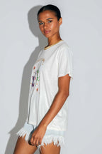 Le T-Shirt Fred Lucky Girl En Mélange Coton Lin Fabriqué Au Portugal