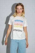 Le T-Shirt Fred Women En Mélange Coton Et Lin Fabriqué Au Portugal