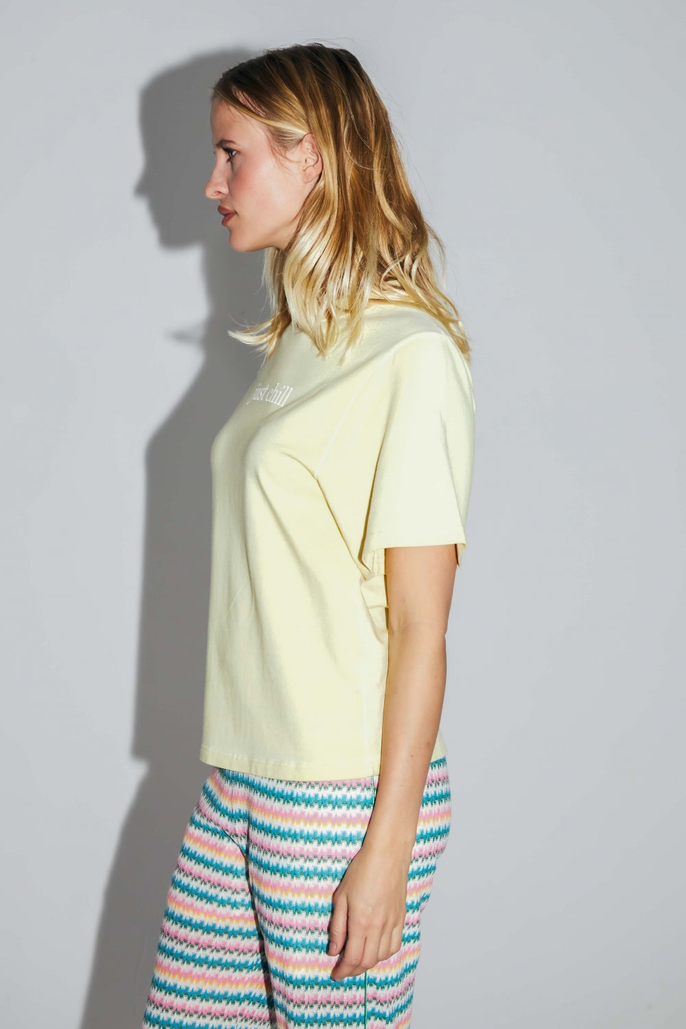Le T-Shirt Collector Colette En Jersey De Coton Et Modal Jaune Fabriqué Au Portugal