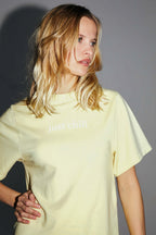 Le T-Shirt Collector Colette En Jersey De Coton Et Modal Jaune Fabriqué Au Portugal