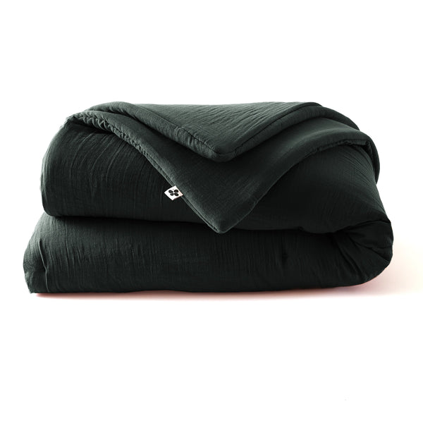 Gaia - Edredon - Double Gaze De Coton Unie - Sapin