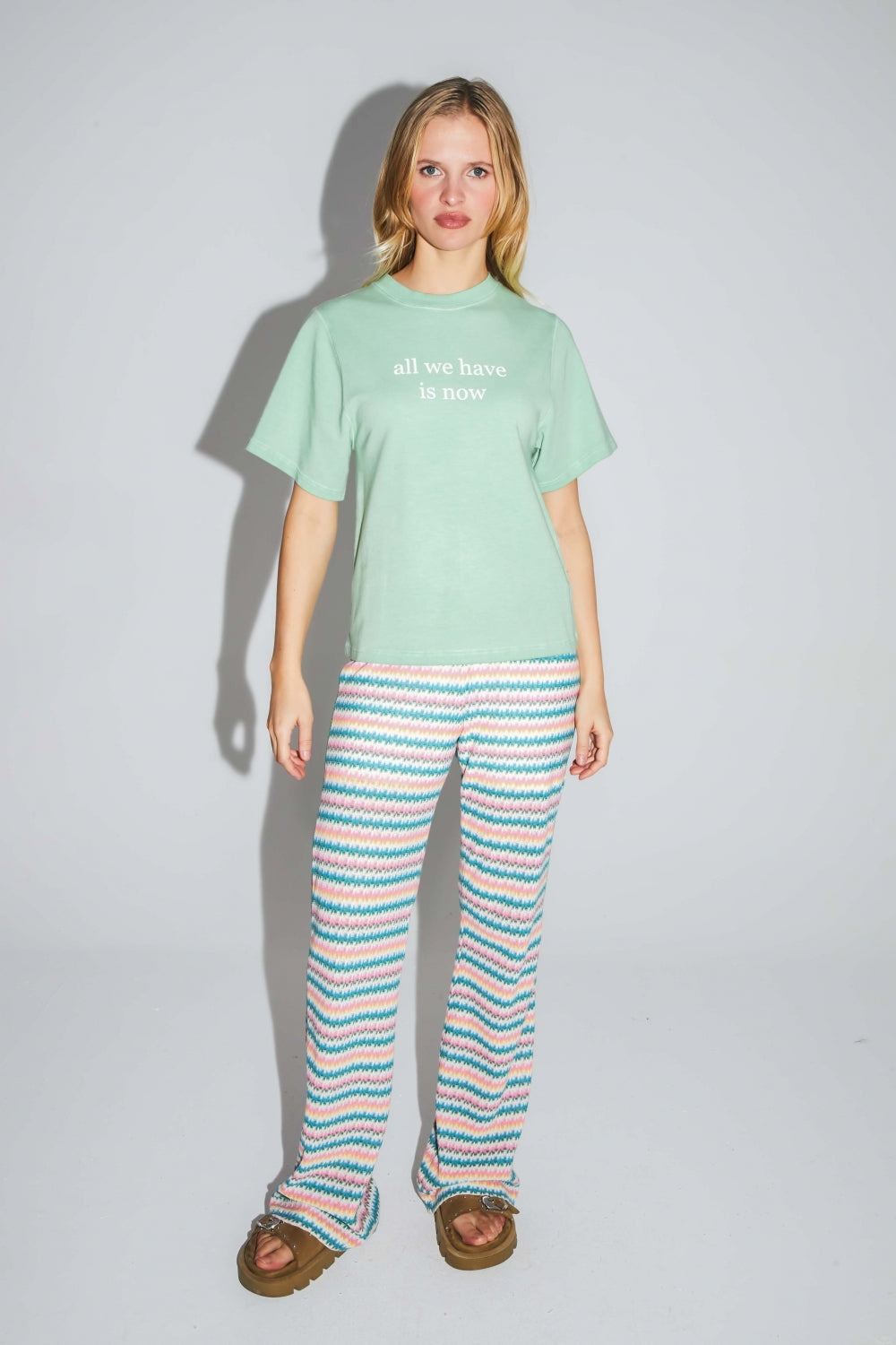 Le T-Shirt Collector Colette En Jersey De Coton Et Modal Vert Fabriqué Au Portugal