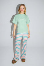Le T-Shirt Collector Colette En Jersey De Coton Et Modal Vert Fabriqué Au Portugal