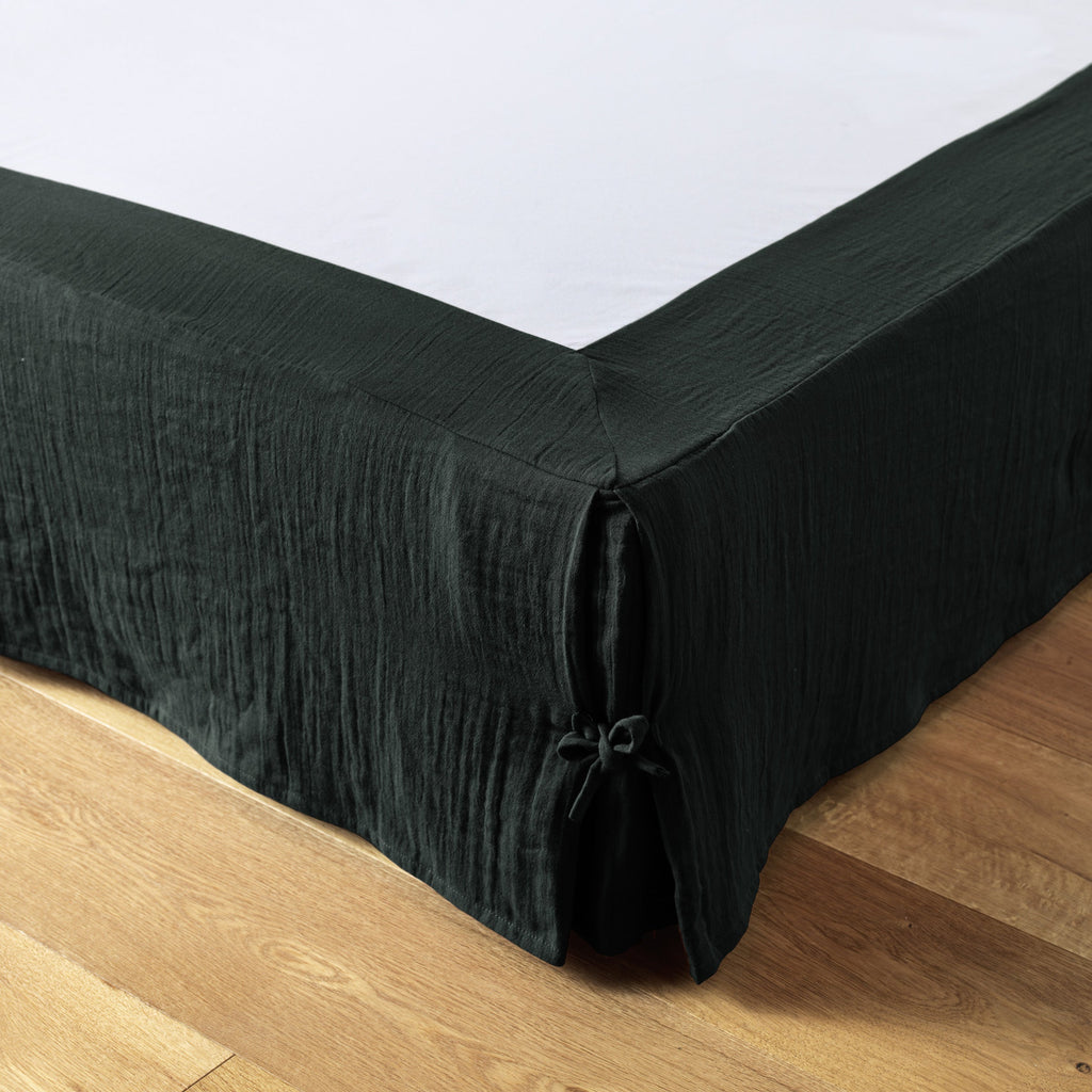 Gaia - Cache-Sommier - Double Gaze De Coton Unie - Sapin