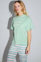 Le T-Shirt Collector Colette En Jersey De Coton Et Modal Vert Fabriqué Au Portugal