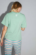 Le T-Shirt Collector Colette En Jersey De Coton Et Modal Vert Fabriqué Au Portugal