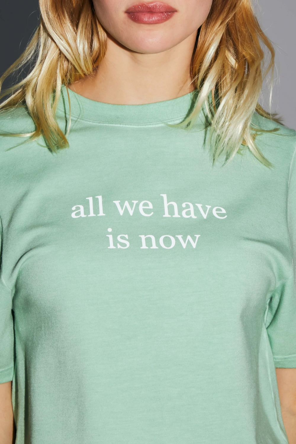 Le T-Shirt Collector Colette En Jersey De Coton Et Modal Vert Fabriqué Au Portugal