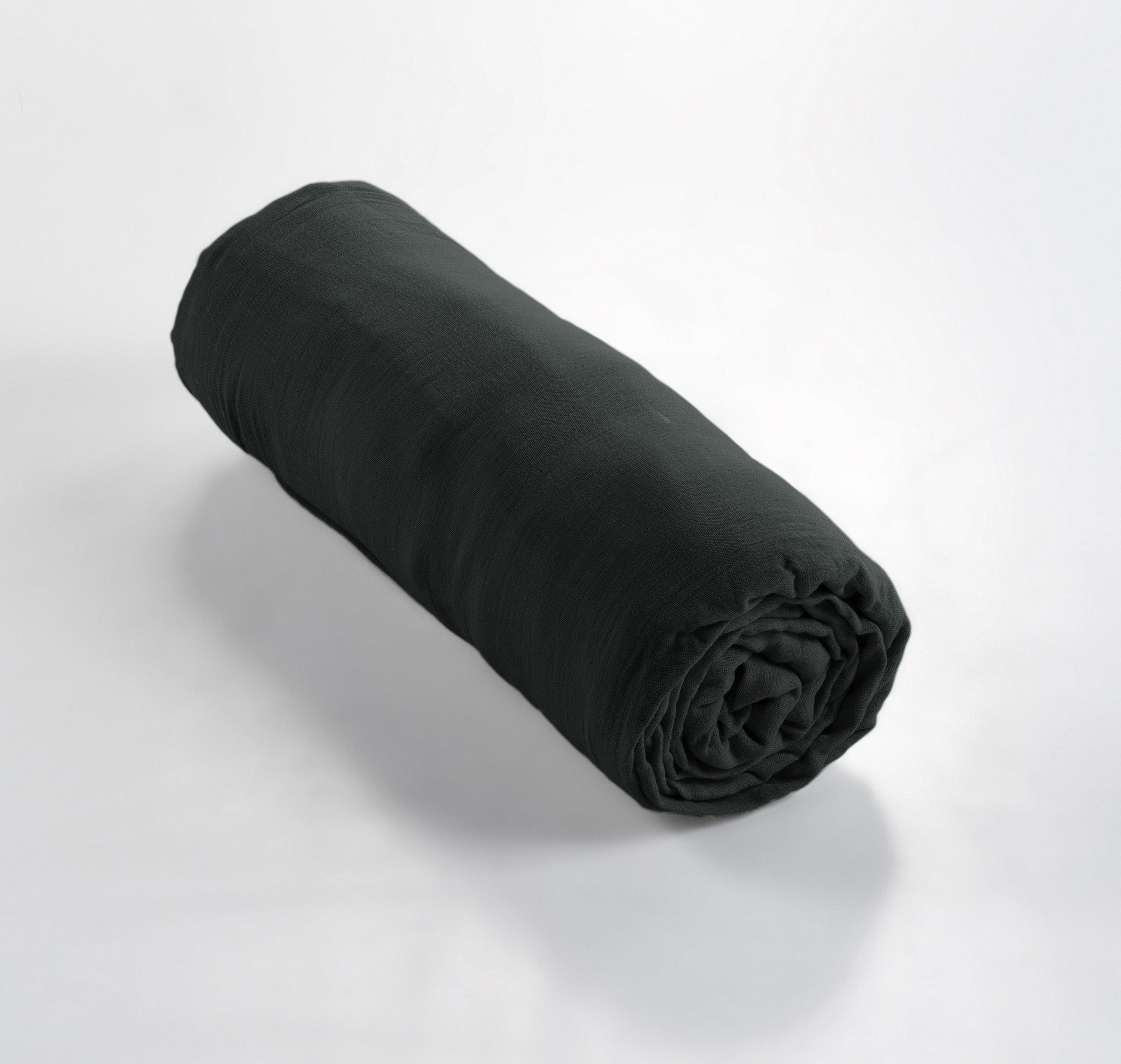 Gaia - Drap Housse - Double Gaze De Coton Unie - Sapin