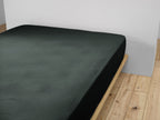Gaia - Drap Housse - Double Gaze De Coton Unie - Sapin
