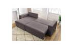 Nihad - Canapé D'Angle Réversible Convertible Coffre - Velours Côtelé