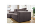 Nihad - Canapé D'Angle Réversible Convertible Coffre - Velours Côtelé