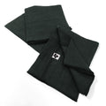 Gaia - Lot De 3 Serviettes - Double Gaze De Coton Unie - Sapin