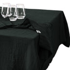 Gaia - Nappe Rectangle - Double Gaze De Coton Unie - Sapin