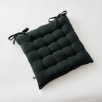 Gaia - Assise Matelassée 16 Points - Double Gaze De Coton Unie - Sapin