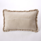 Romie - Coussin Déhoussable Avec Passepoil - Gaze De Coton Tissée Teinte - Ficelle