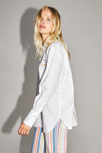 La Chemise Boho En Coton Lin Avec Broderie Cosmique Fabriquée Au Portugal