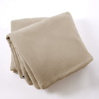 Ina - Bout De Lit - Quadruple Gaze De Coton Unie - Ficelle
