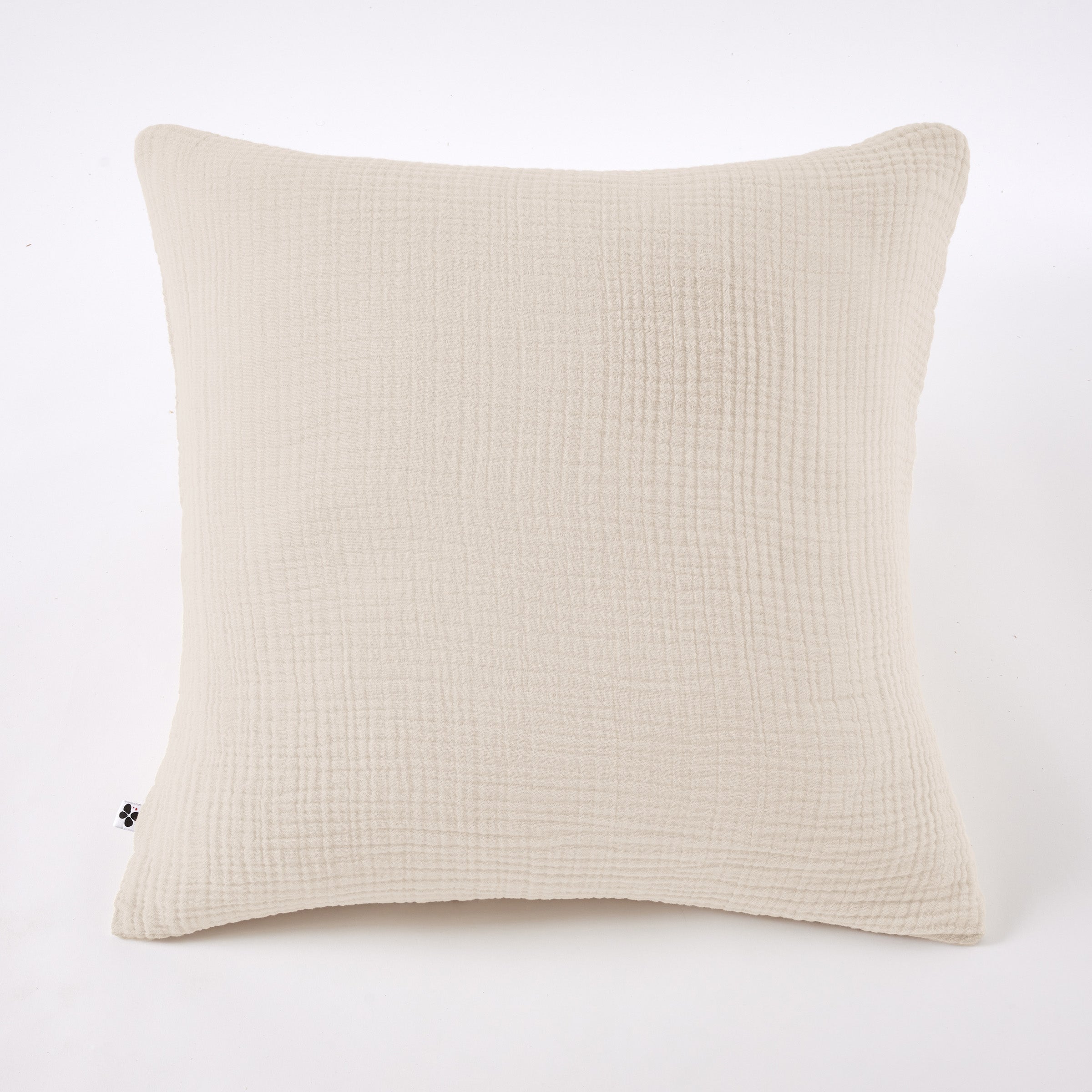 Ina - Taie D'Oreiller - Quadruple Gaze De Coton Unie - Pampa