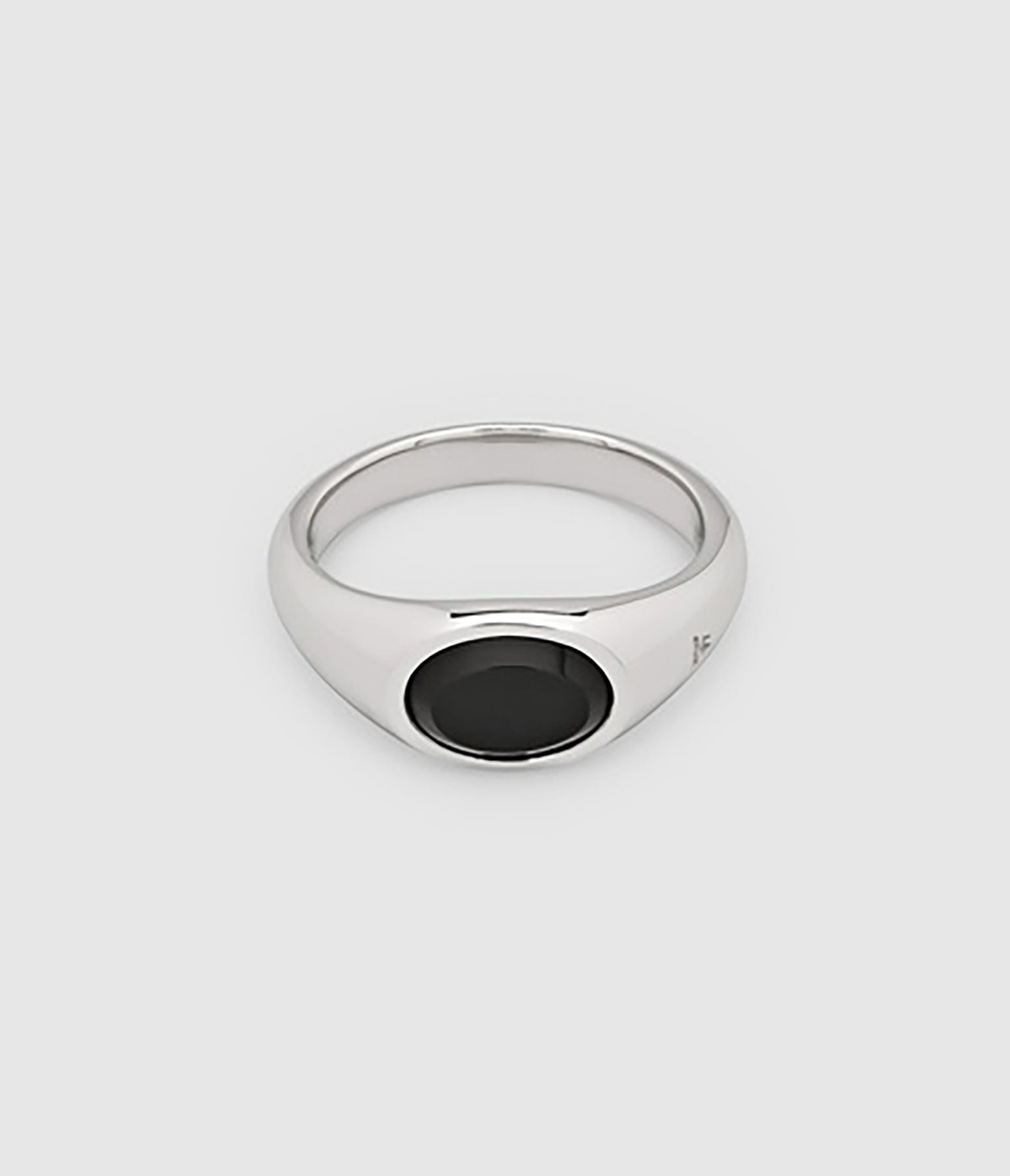 Tom Wood - Chevalière Joe Argent Onyx - Unisexe