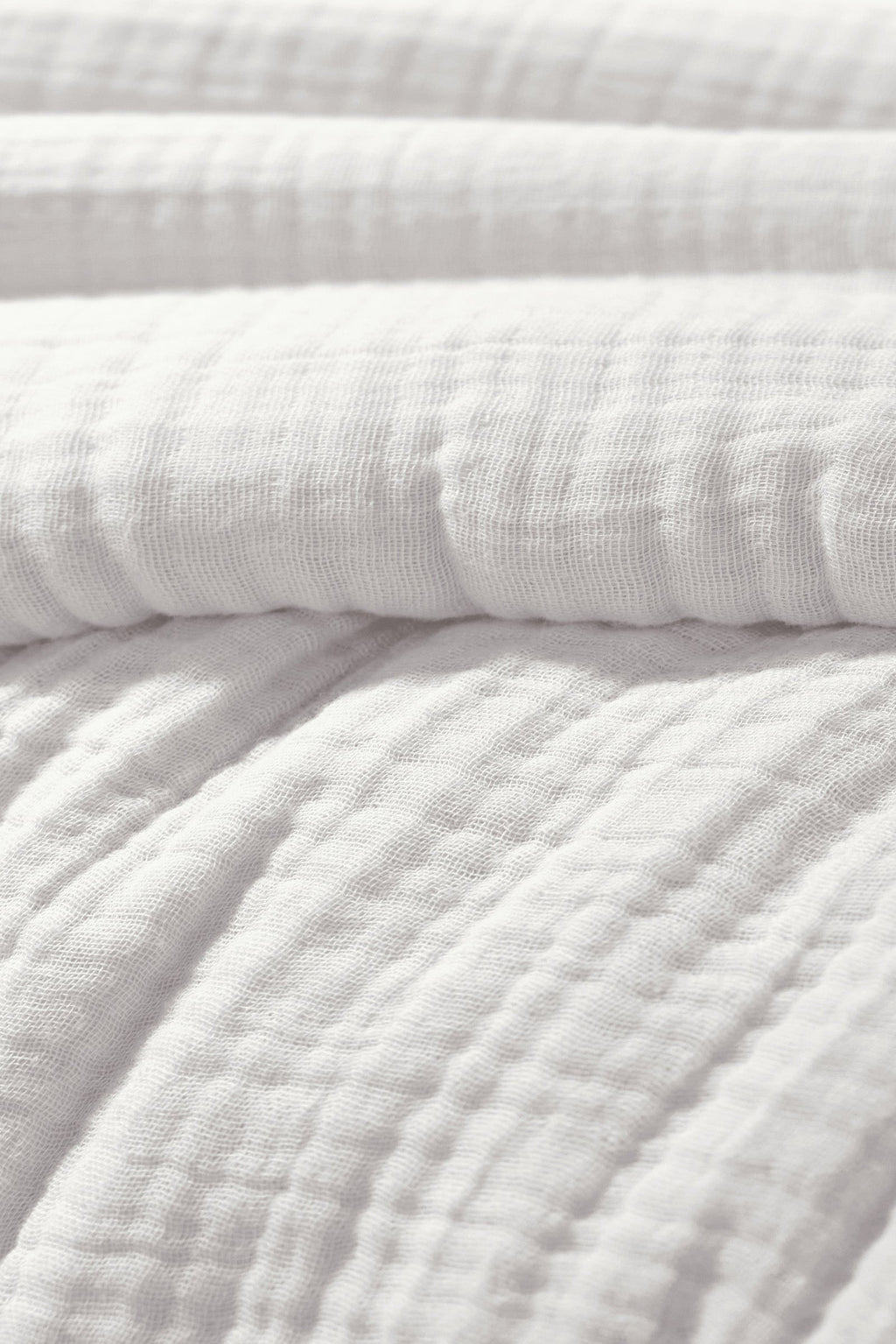 Ina - Housse De Couette - Quadruple Gaze De Coton Unie - Chantilly