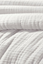 Ina - Housse De Couette - Quadruple Gaze De Coton Unie - Chantilly