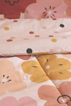 Barbotine - Couette Imprimée + 1 Taie D'Oreiller - Coton Imprimé