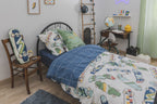 California - Parure De Lit (Housse De Couette + 2 Taies D'Oreiller) - Coton Imprimé