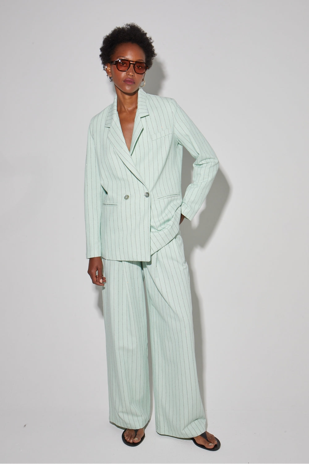 Blazer Ema Éclat Menthe, Fabriqué En Italie