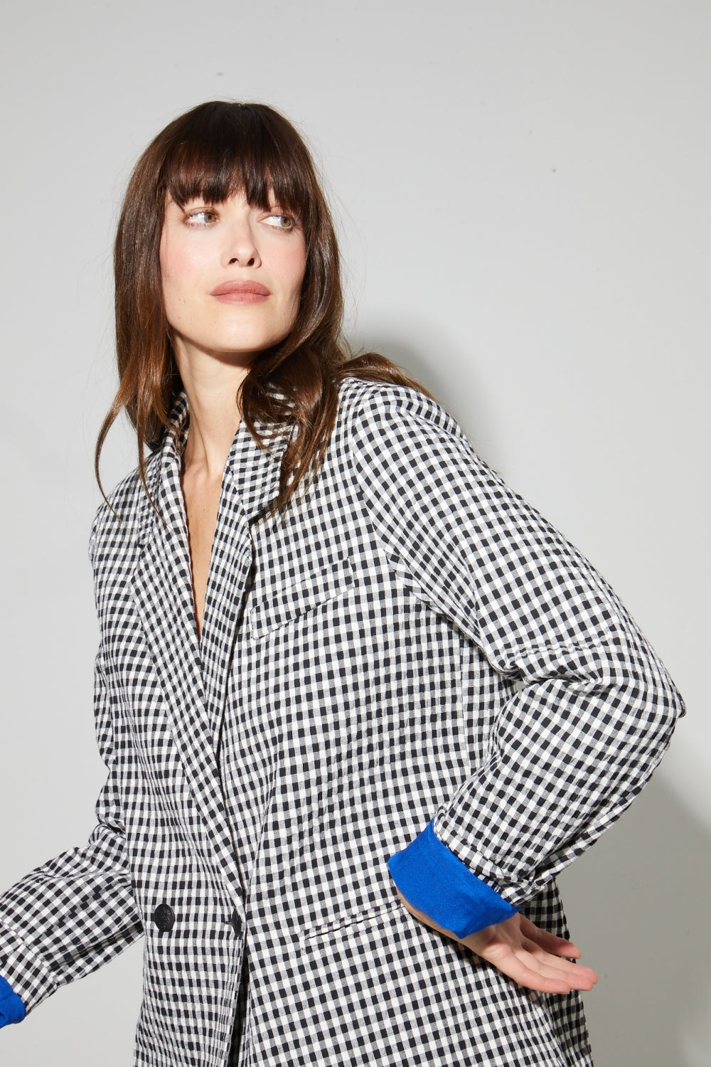 Blazer Ema Vichy Fabriqué En Italie