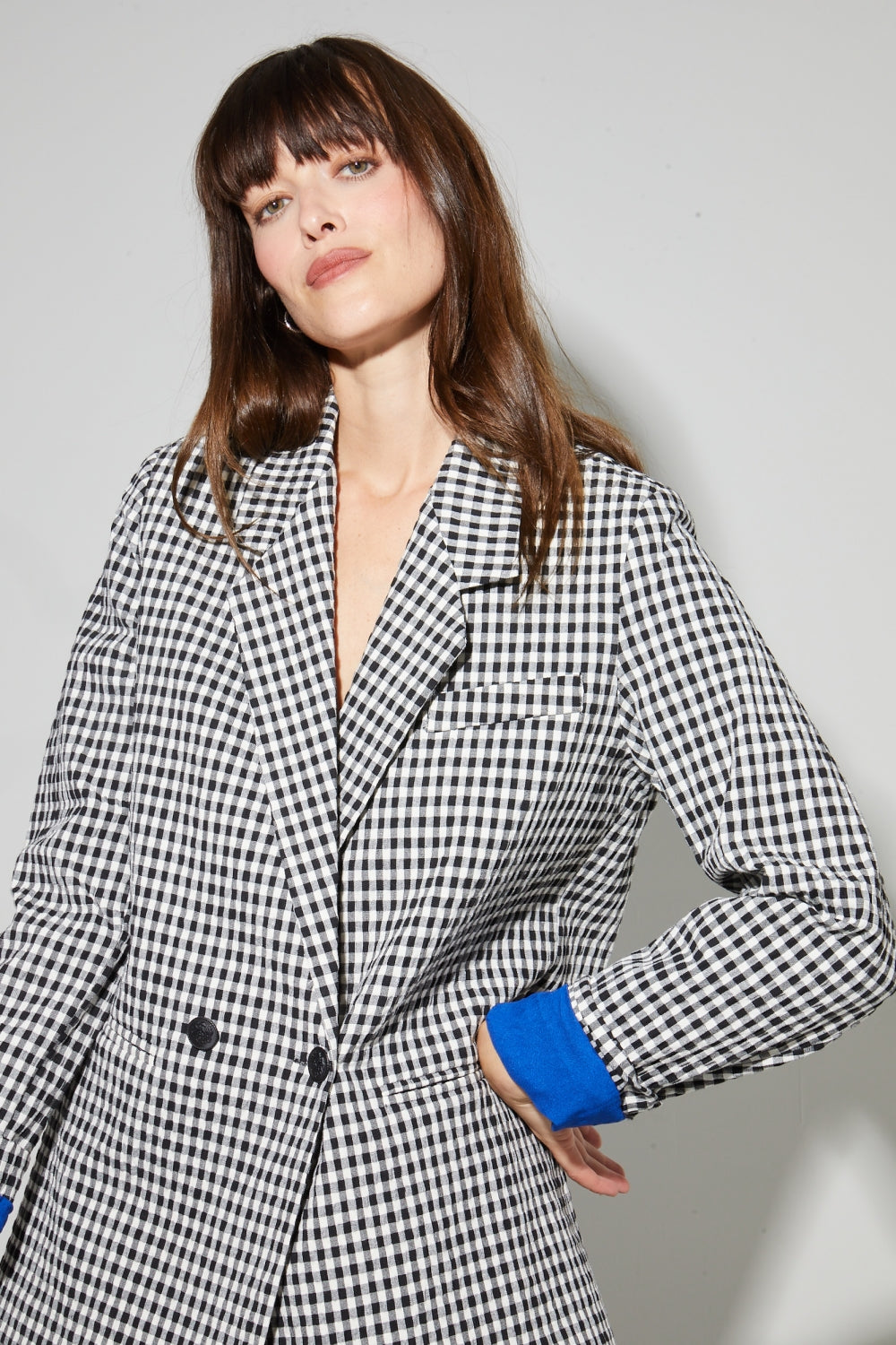 Blazer Ema Vichy Fabriqué En Italie