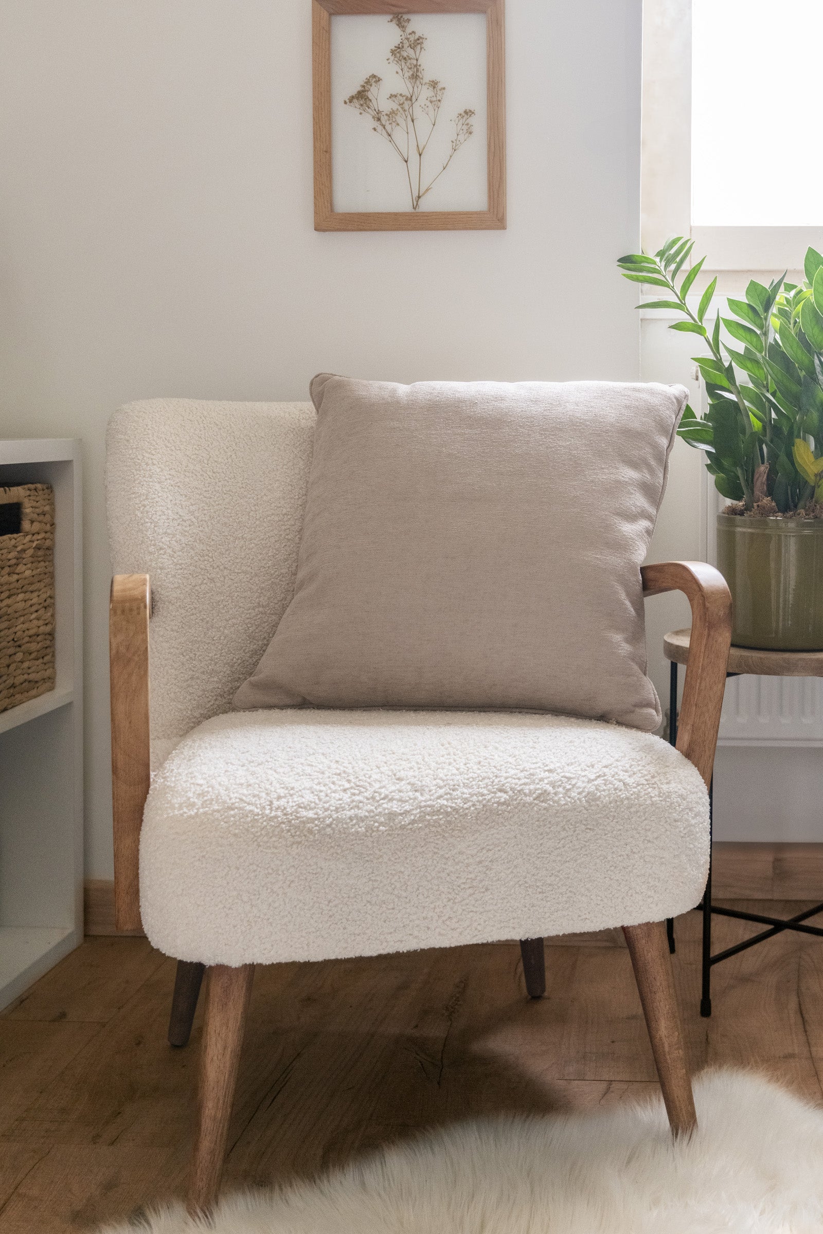 Coussin Déhoussable Avec Passepoil - Osiris - Taupe