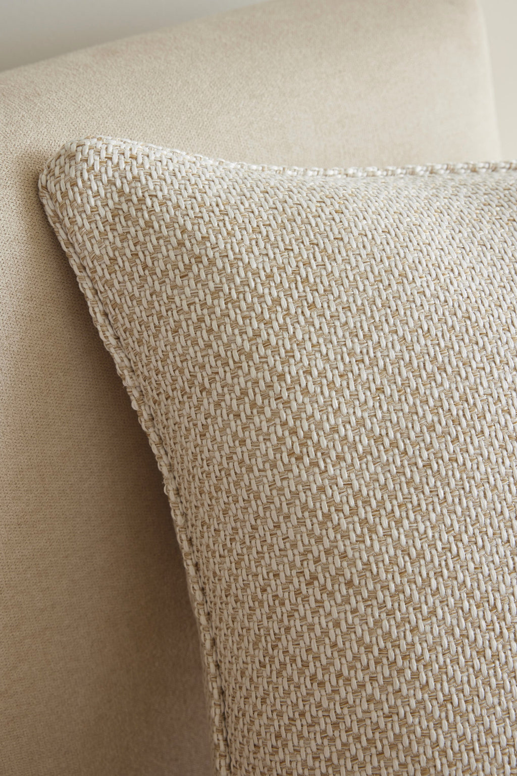 Coussin Déhoussable Avec Passepoil - Atlas - Sable