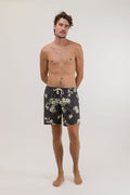 Rhythm - Short De Bain Bloom Trunk - Black - Homme