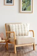 Coussin Imprimé Déhoussable - Astra - Ivoire