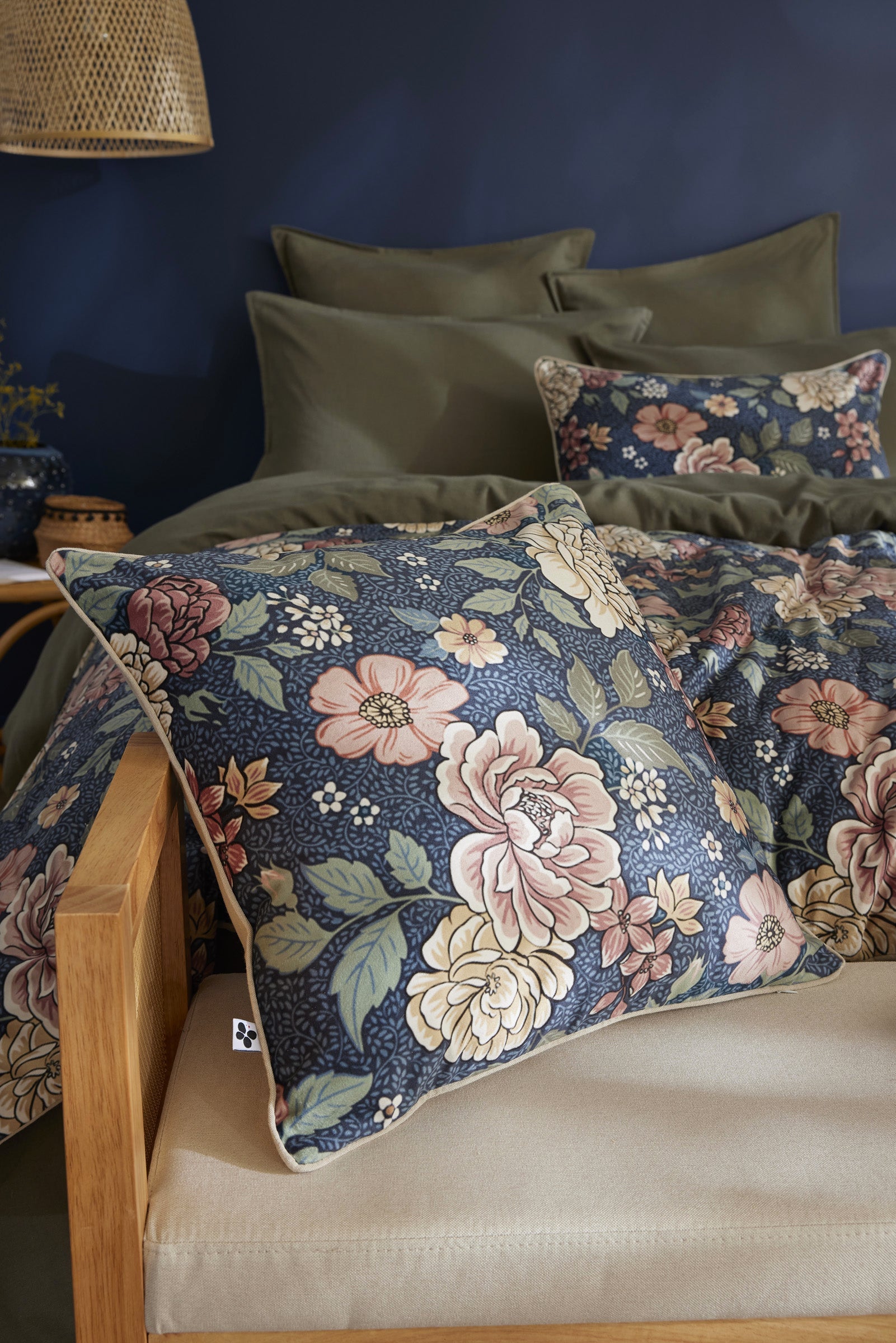 Augustine - Coussin Déhoussable - Velours Imprimé