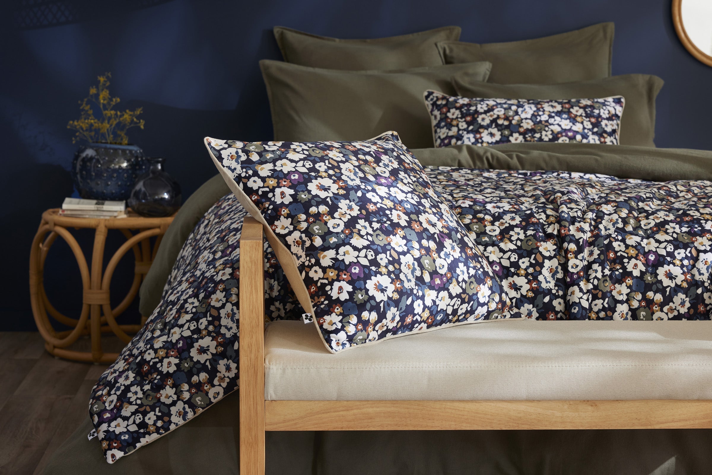Coline - Coussin Déhoussable - Velours Imprimé
