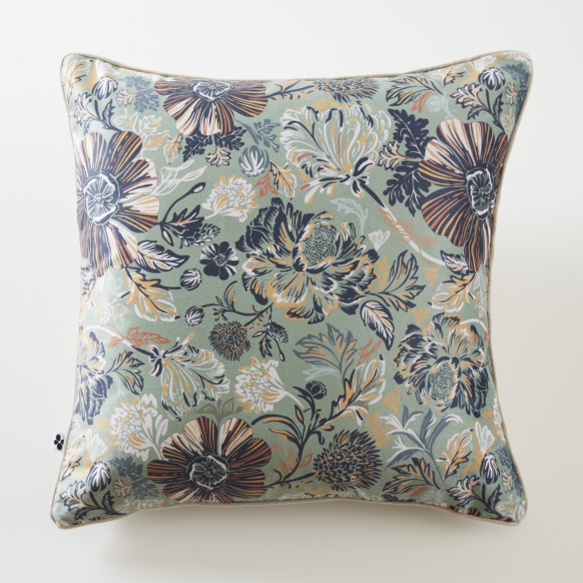 Isaline - Coussin Déhoussable - Velours Imprimé