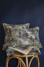 Isaline - Coussin Déhoussable - Velours Imprimé