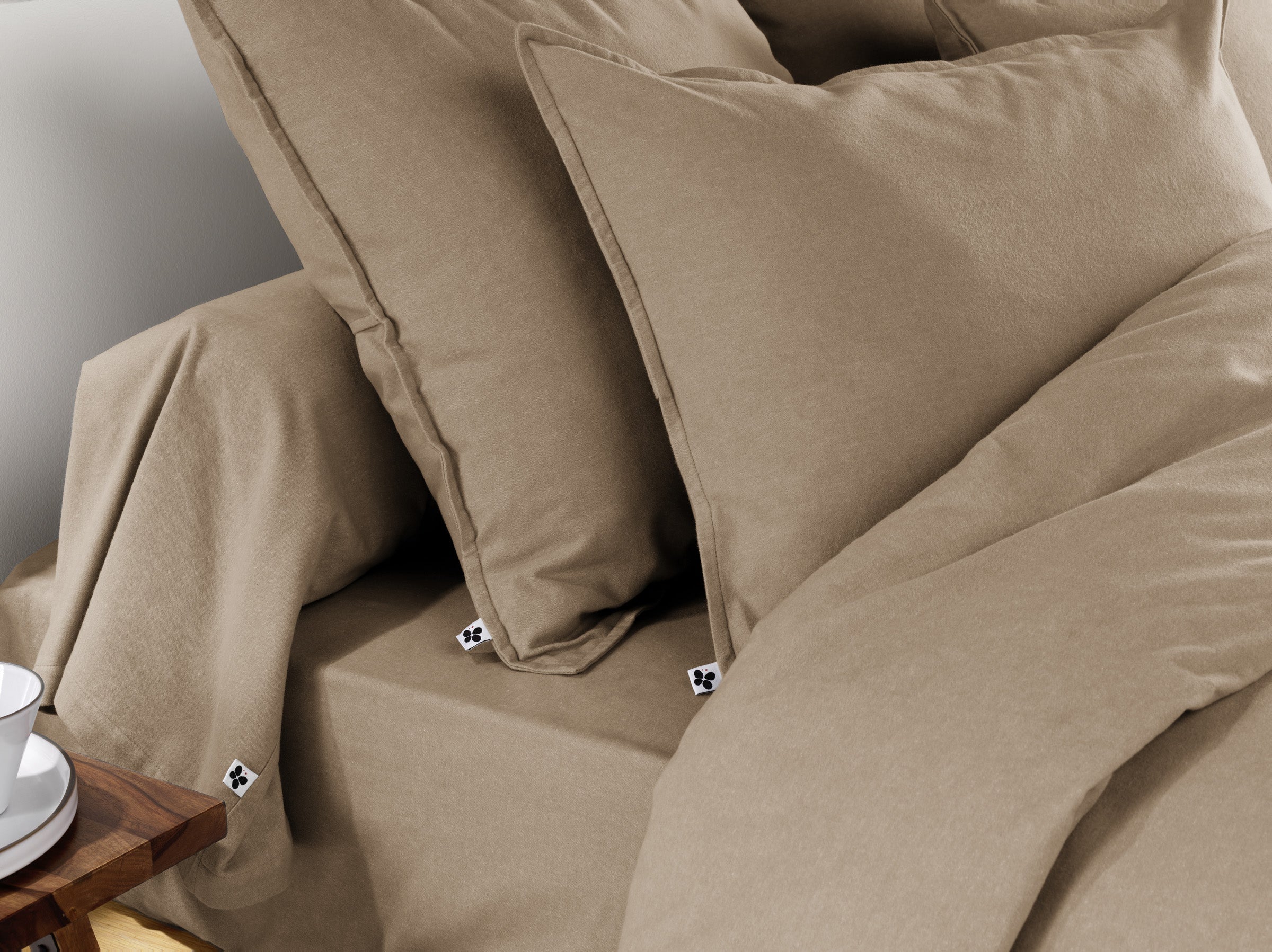 Candice - Taie D'Oreiller - Flanelle - Ficelle