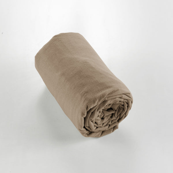 Candice - Drap Housse - Flanelle - Ficelle