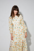 Robe Maia Imprimé Capucine Fabriquée En Italie