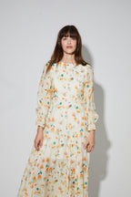 Robe Maia Imprimé Capucine Fabriquée En Italie